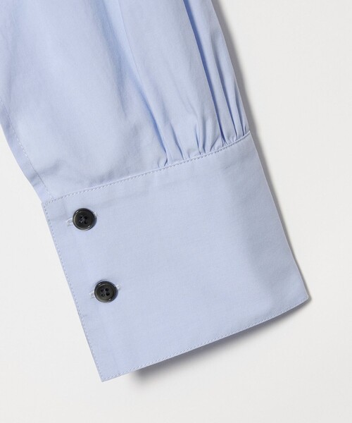 EMMEL REFINES(エメルリファインズ)の「<EMMEL REFINES>EM ドロストシャツ チュニック ワンピース(ワンピース・レディース・ホワイト/ライトブルー・FREE)」の14枚目の写真