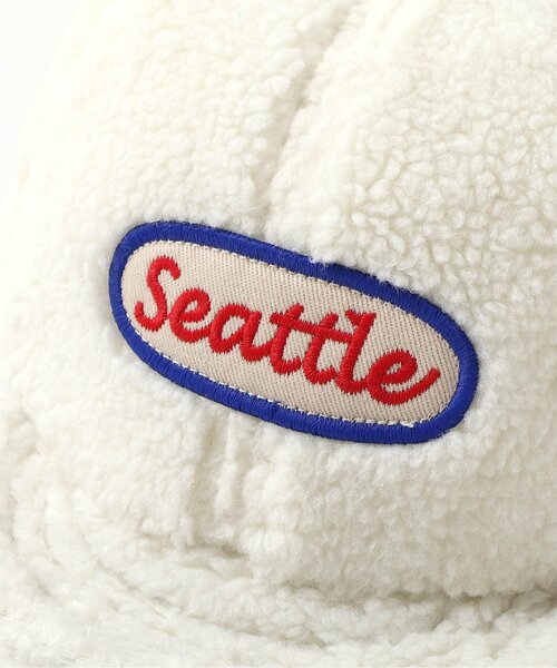 BREEZE（ブリーズ）の「Bpop もこもこベビーキャップ（キャップ・キッズ・ブルー/オフホワイト・46/48）」の7枚目の写真