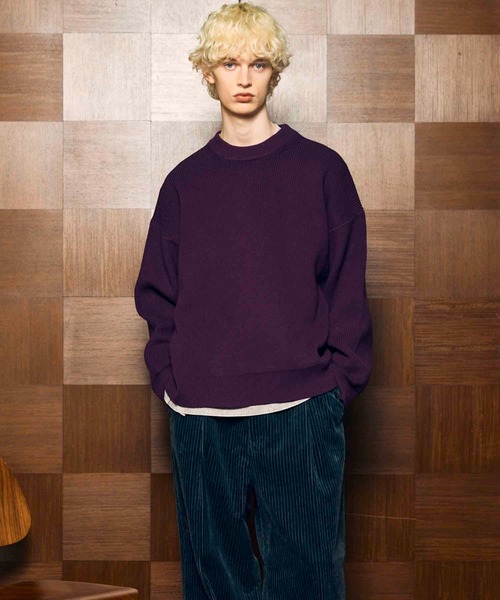 UNISEX》Prime-Over Pullover Crew Neck Knit/プライムオーバープル