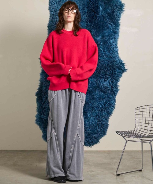 UNISEX》Prime-Over Pullover Crew Neck Knit/プライムオーバープル