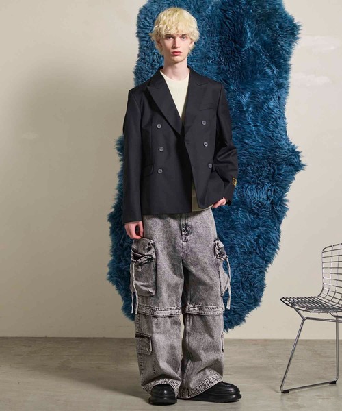 MAISON SPECIAL（メゾンスペシャル）の「《UNISEX》Prime-Over Pullover Crew Neck Knit/プライムオーバープルオーバークルーネックニット【MAISON SPECIAL/メゾンスペシャル】（ニット/セーター・メンズ・アイボリー/ブラック/ピンク/バーガンディー・0/1/2）」の5枚目の写真