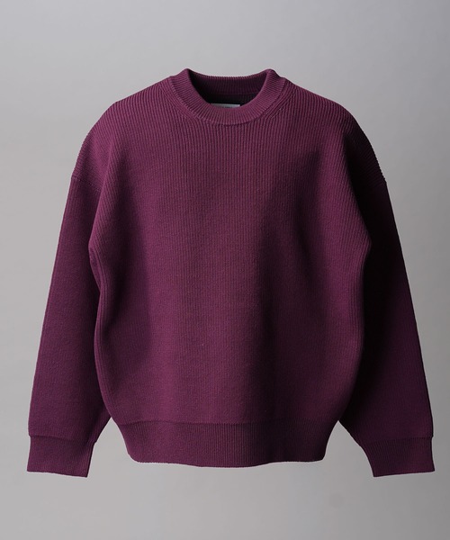 MAISON SPECIAL トレーナー FREEサイズ レッド UNISEX》Prime-Over Pullover Crew Neck Knit/プライムオーバープル