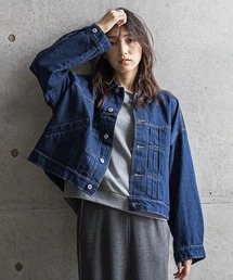 MAYSON GREY（メイソングレイ）の「【WEB限定】デニムクロップドジャケット≪洗濯機で洗える≫（デニムジャケット）」