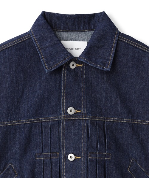 セール】【WEB限定】デニムクロップドジャケット≪洗濯機で洗える