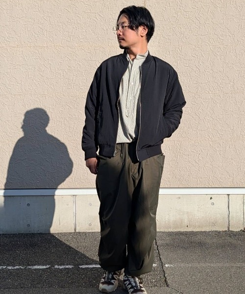 セール】ニットフリースZIPブルゾン(セットアップ可)（ブルゾン