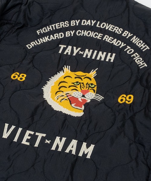 JOHN'S CLOSET(ジョンズクローゼット)の「【22】リバーシブル ベトナムジャケット 別珍&ナイロンリップ コットンツイル&ナイロンリップ(ミリタリージャケット・メンズ・マルーン/グリーン/オフホワイト/ブラック・X-LARGE/LARGE/MEDIUM)」の18枚目の写真