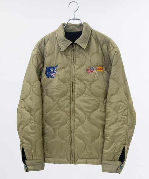 JOHN'S CLOSET(ジョンズクローゼット)の「【22】リバーシブル ベトナムジャケット 別珍&ナイロンリップ コットンツイル&ナイロンリップ(ミリタリージャケット・メンズ・マルーン/グリーン/オフホワイト/ブラック・X-LARGE/LARGE/MEDIUM)」の9枚目の写真