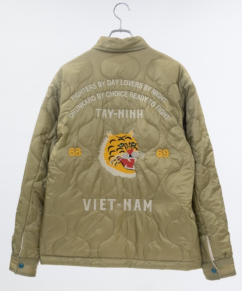 JOHN'S CLOSET(ジョンズクローゼット)の「【22】リバーシブル ベトナムジャケット 別珍&ナイロンリップ コットンツイル&ナイロンリップ(ミリタリージャケット・メンズ・マルーン/グリーン/オフホワイト/ブラック・X-LARGE/LARGE/MEDIUM)」の7枚目の写真