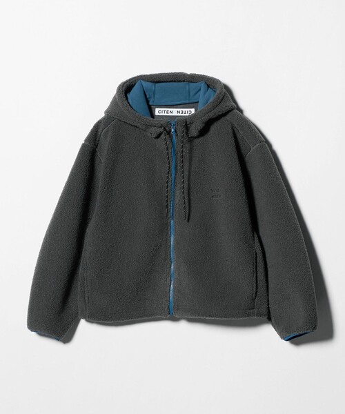 CITEN（シテン）の「＜CITEN＞ロゴボアフリースブルゾン（ブルゾン・レディース・ブラウン系/ダークグレー・S/M）」の10枚目の写真