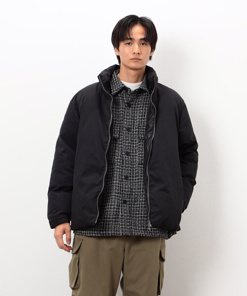 COMME CA ISM（コムサイズム）の「ポリエステル タッサー 機能中綿 スタンドカラーブルゾン（ブルゾン・メンズ・グレー/ブラック・LARGE/MEDIUM）」の11枚目の写真