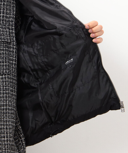 COMME CA ISM（コムサイズム）の「ポリエステル タッサー 機能中綿 スタンドカラーブルゾン（ブルゾン・メンズ・グレー/ブラック・LARGE/MEDIUM）」の21枚目の写真