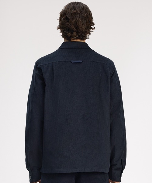 FRED PERRY（フレッドペリー）の「Corduroy Overshirt／コーデュロイオーバーシャツ（シャツ/ブラウス・メンズ・ネイビー/グリーン・M/L）」の9枚目の写真