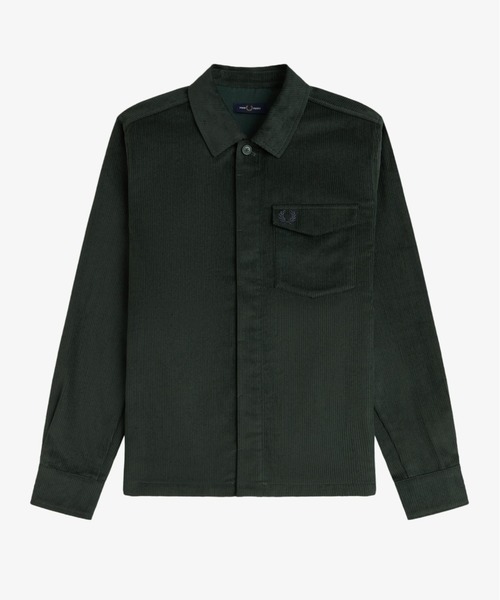 FRED PERRY（フレッドペリー）の「Corduroy Overshirt／コーデュロイオーバーシャツ（シャツ/ブラウス・メンズ・ネイビー/グリーン・M/L）」の19枚目の写真