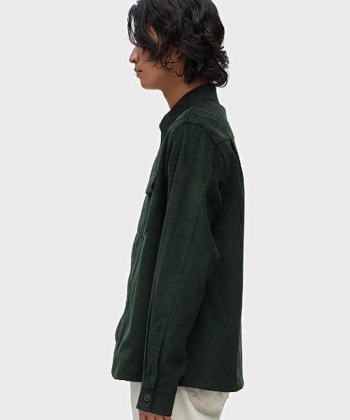 FRED PERRY（フレッドペリー）の「Corduroy Overshirt／コーデュロイオーバーシャツ（シャツ/ブラウス・メンズ・ネイビー/グリーン・M/L）」の14枚目の写真