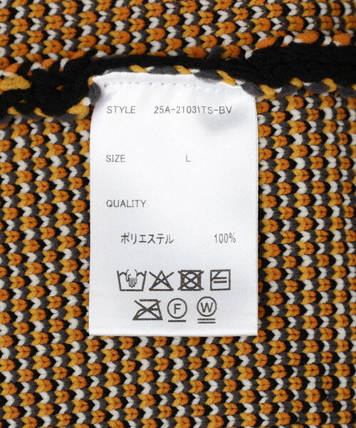 BEAVER（ビーバー）の「B omnivore/ビーオムニボー　TIGER KNIT TOP（ニット/セーター・メンズ・ナチュラル/ブラック・L/M/XL）」の20枚目の写真