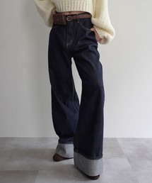 Rashik（ラシク）の「ロールアップルーズデニム（デニムパンツ）」
