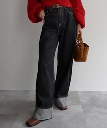 Rashik（ラシク）の「ロールアップルーズデニム（デニムパンツ）」