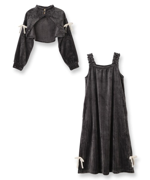 fran de lingerie（フランデランジェリー）の「もこもこ ワンピース ルームウェア パジャマ 冬 あったか 着る毛布 部屋着 レディース モコモコ「メモリーフリース」（ルームウェア/パジャマ・レディース・ホワイト系その他/ダークグレー/ピンク系その他2・M-L）」の21枚目の写真