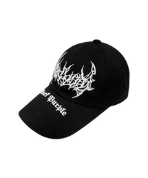 BLACKPURPLE | Bad-Bat Ball Cap - Black(キャップ)
