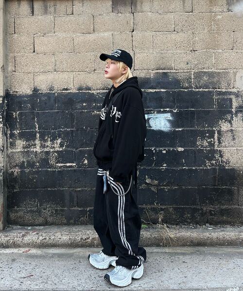 BLACKPURPLE（ブラックパープル）の「Bad-Bat Ball Cap - Black（キャップ・メンズ・ブラック・FREE）」の5枚目の写真