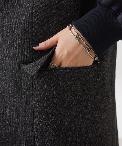 COLLAGE GALLARDAGALANTE(コラージュガリャルダガランテ)の「3つ釦コンビスリーブジャケット(その他アウター・レディース・ベージュ/ネイビー・FREE)」の22枚目の写真