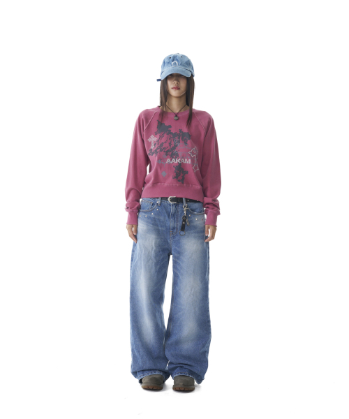 AAKAM(アーカム)の「Cross Studded Sweatshirts (Pink)(スウェット・レディース・その他・1/2)」の6枚目の写真