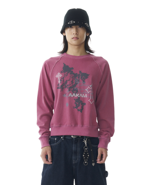 AAKAM(アーカム)の「Cross Studded Sweatshirts (Pink)(スウェット・レディース・その他・1/2)」の10枚目の写真