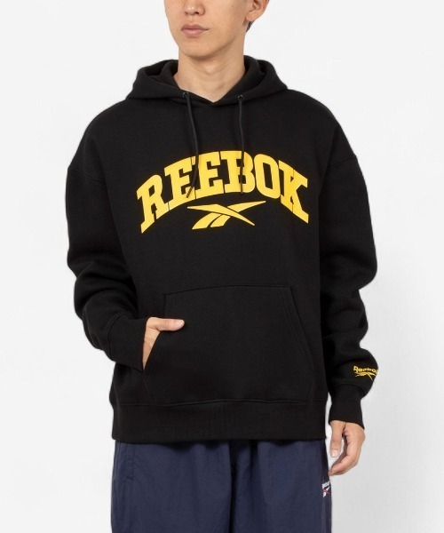 Reebok（リーボック）の「ビッグロゴ フーディー / COLMAN HOODY（パーカー・メンズ・ライトグレー/ブラック・LARGE/MEDIUM/SMALL/X-LARGE）」の2枚目の写真