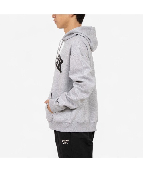 Reebok（リーボック）の「ビッグロゴ フーディー / COLMAN HOODY（パーカー・メンズ・ライトグレー/ブラック・LARGE/MEDIUM/SMALL/X-LARGE）」の3枚目の写真