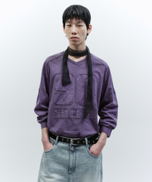 INSILENCE（インサイロンス）の「Grunge Applique Long Sleeve FADED PURPLE（Tシャツ/カットソー・メンズ）」