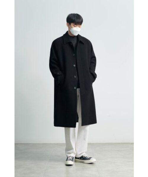 MUSINSA STANDARD（ムシンサスタンダード）の「ミニマルモックネックニット[チャコールグレー]（ニット/セーター・メンズ・その他・LARGE/X-LARGE/XX-LARGE/SMALL/MEDIUM）」の12枚目の写真