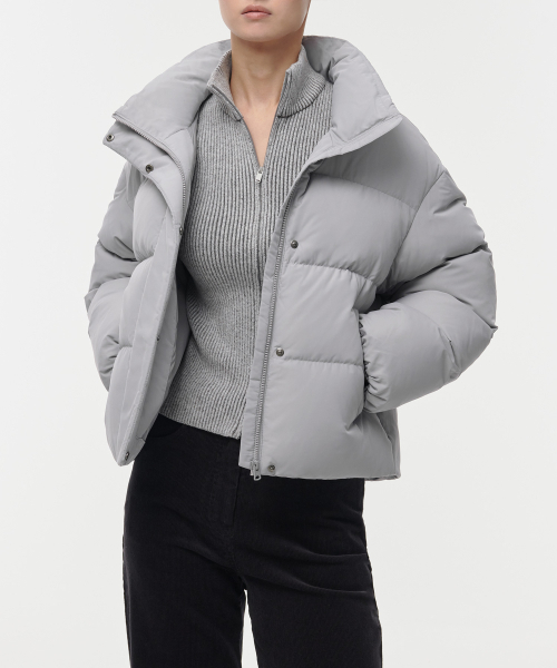 セール】レディースダウンフグショートパッド入りジャケット[ライト