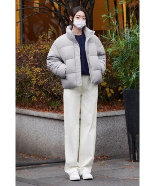 セール】レディースダウンフグショートパッド入りジャケット[ライト