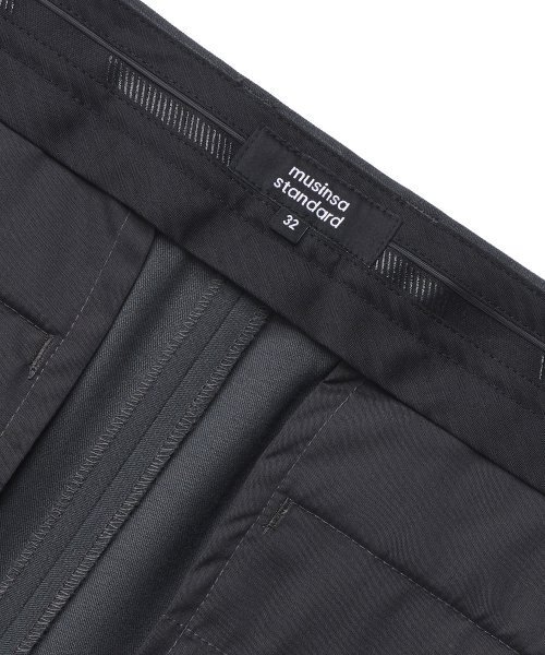 MUSINSA STANDARD（ムシンサスタンダード）の「セミワイドスリット隠しバンディングスラックス[グレー]（スラックス・メンズ・その他・30/31/26/27/28/29/40/38/42）」の10枚目の写真
