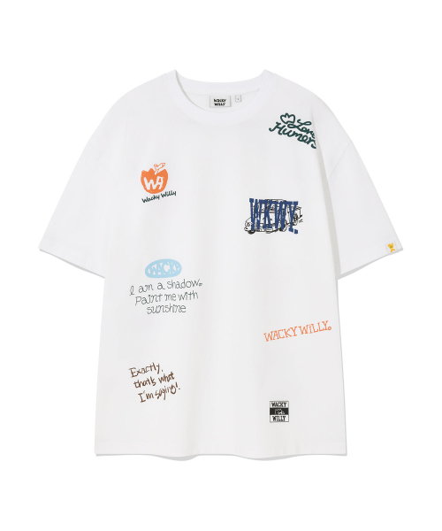Wacky WiLLy(ワッキーウィリー)の「マルチグラフィック半袖Tシャツホワイト(Tシャツ/カットソー・レディース・その他・SMALL/MEDIUM/LARGE/X-LARGE)」の2枚目の写真