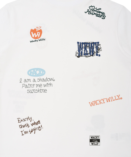 Wacky WiLLy(ワッキーウィリー)の「マルチグラフィック半袖Tシャツホワイト(Tシャツ/カットソー・レディース・その他・SMALL/MEDIUM/LARGE/X-LARGE)」の5枚目の写真