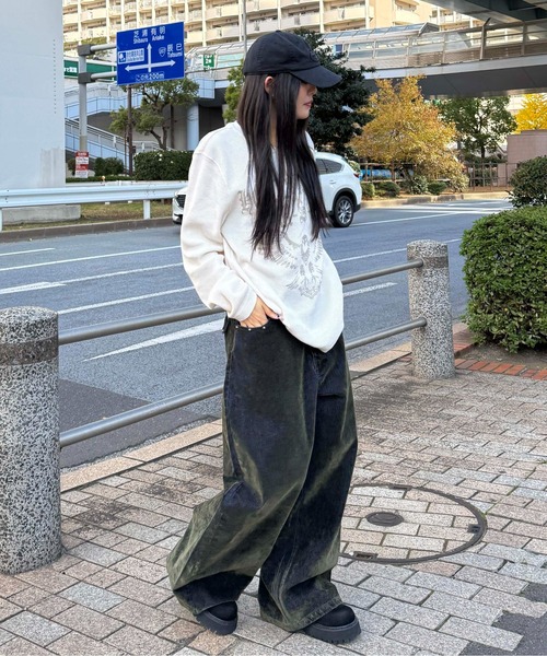 sedacle(セダクル)の「カラーフロッキースタッズカーブデニム(デニムパンツ・メンズ・ボルドー/カーキ・LARGE/MEDIUM/SMALL)」の18枚目の写真