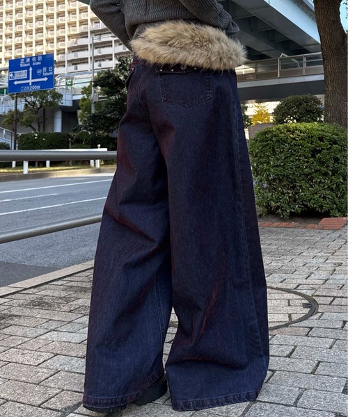 sedacle(セダクル)の「カラーフロッキースタッズカーブデニム(デニムパンツ・メンズ・ボルドー/カーキ・LARGE/MEDIUM/SMALL)」の22枚目の写真