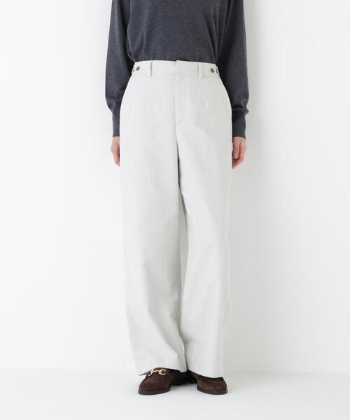 human woman（ヒューマンウーマン）の「◆【ウォッシャブル/3サイズ展開】ストレッチエアリードットコードパンツ（その他パンツ・レディース・グレー/ブルー・LARGE/MEDIUM/SMALL）」の11枚目の写真