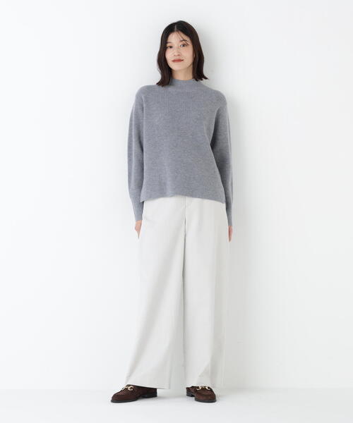 human woman（ヒューマンウーマン）の「◆【ウォッシャブル/3サイズ展開】ストレッチエアリードットコードパンツ（その他パンツ・レディース・グレー/ブルー・LARGE/MEDIUM/SMALL）」の14枚目の写真