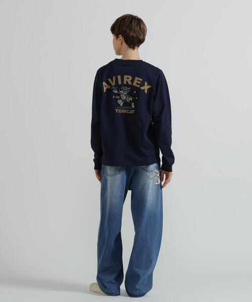 AVIREX(アヴィレックス)の「《WEB&DEPOT限定》TOMCAT L/S T-SHIRT / トムキャット 長袖Tシャツ / AVIREX / アヴィレックス(Tシャツ/カットソー・メンズ・ブラック/ネイビー/ホワイト/レンガ・2XL/L/M/XL)」の14枚目の写真