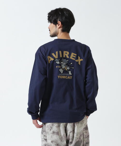 AVIREX(アヴィレックス)の「《WEB&DEPOT限定》TOMCAT L/S T-SHIRT / トムキャット 長袖Tシャツ / AVIREX / アヴィレックス(Tシャツ/カットソー・メンズ・ブラック/ネイビー/ホワイト/レンガ・2XL/L/M/XL)」の16枚目の写真