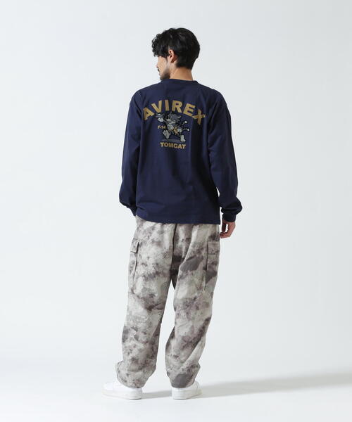AVIREX(アヴィレックス)の「《WEB&DEPOT限定》TOMCAT L/S T-SHIRT / トムキャット 長袖Tシャツ / AVIREX / アヴィレックス(Tシャツ/カットソー・メンズ・ブラック/ネイビー/ホワイト/レンガ・2XL/L/M/XL)」の18枚目の写真