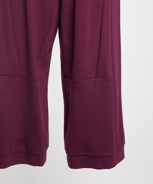 gomme（ゴム）の「ニーダーツポンチパンツ（スウェットパンツ・レディース・ブラック/パープル/チャコールグレー・MEDIUM）」の20枚目の写真