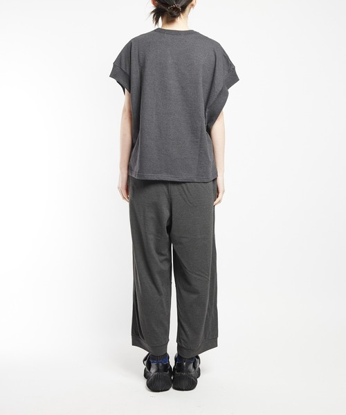 gomme（ゴム）の「ニーダーツポンチパンツ（スウェットパンツ・レディース・ブラック/パープル/チャコールグレー・MEDIUM）」の9枚目の写真