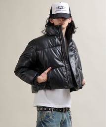 CALIFORNIA OUTFITTERS（カリフォルニア アウトフィッターズ）の「11C32 レザーライク中綿ショートダウンジャケット（ダウンジャケット/コート・メンズ）」