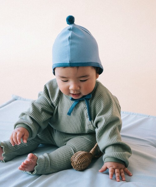 こども ビームス（コドモビームス）の「ベビー テレコ ラグラン Tシャツ 2026SS（60～90cm）（Tシャツ/カットソー・キッズ・イエロー系その他4/ブラウン系その他5/グリーン系その他・80-90/60-70）」の21枚目の写真