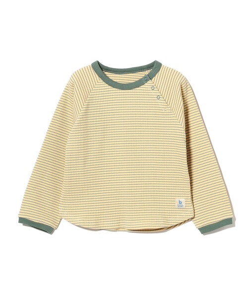こども ビームス（コドモビームス）の「ベビー テレコ ラグラン Tシャツ 2026SS（60～90cm）（Tシャツ/カットソー・キッズ・イエロー系その他4/ブラウン系その他5/グリーン系その他・80-90/60-70）」の12枚目の写真