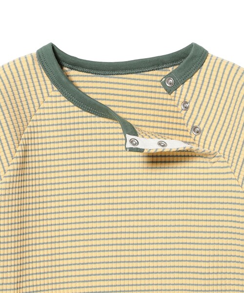 こども ビームス（コドモビームス）の「ベビー テレコ ラグラン Tシャツ 2026SS（60～90cm）（Tシャツ/カットソー・キッズ・イエロー系その他4/ブラウン系その他5/グリーン系その他・80-90/60-70）」の13枚目の写真