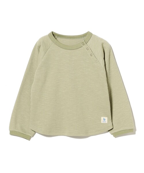 こども ビームス（コドモビームス）の「ベビー テレコ ラグラン Tシャツ 2026SS（60～90cm）（Tシャツ/カットソー・キッズ・イエロー系その他4/ブラウン系その他5/グリーン系その他・80-90/60-70）」の17枚目の写真